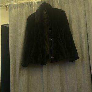 Chic Black Teddy Jacket